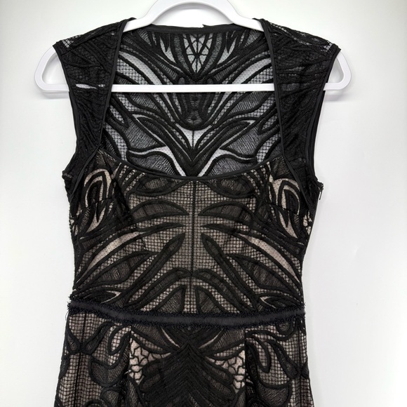 SAYLOR Kinley Lace Illusion Mini Dress Size Small Black Flaw - Picture 4 of 12